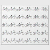 Motivierend Wort für Fahrrad, Radfans Geschenkpapier (Flach)