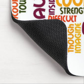 Motivierend Worte #1 - positive Einstellung Mousepad (Ecke)