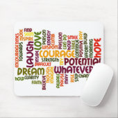 Motivierend Worte #1 - positive Einstellung Mousepad (Mit Mouse)
