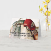 Motivierend Worte - Das Habit der Beständigkeit Karte (Gelbe Blume)