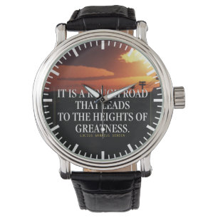 Motivierend Worte - Der harte Weg führt zu Wohlsta Armbanduhr