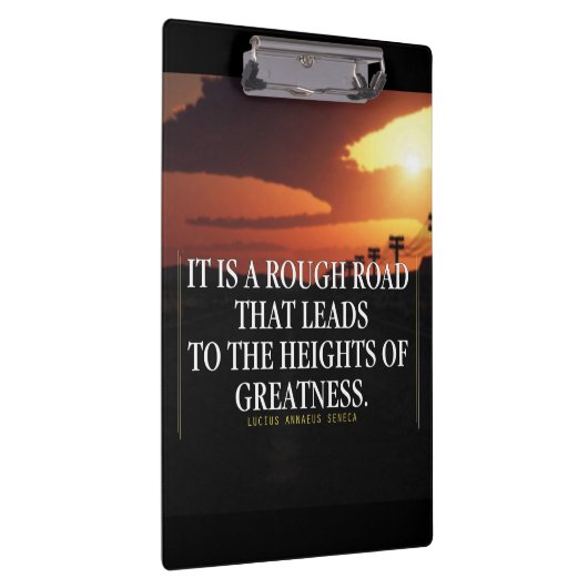 Motivierend Worte - Der harte Weg führt zu Wohlsta Klemmbrett (Rechts)