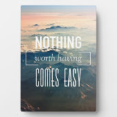 Motivierend Worte, die nichts wert sind, leicht zu Fotoplatte (Vorderseite)