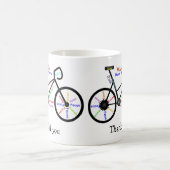 Motivierend Worte, Fahrrad, Fahrrad, Dank für das Kaffeetasse (Mittel)