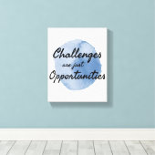 motivierend Worte für Arbeit und Erfolg Leinwanddruck (Insitu (Holzboden))