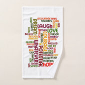 Motivierend Worte für positive Ermutigung Badhandtuch Set (Handtuch)