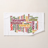 Motivierend Worte für positive Ermutigung Badhandtuch Set (Handtuch)