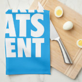 Motivierend Worte - harte Arbeit schlägt Talent Geschirrtuch (Viertel Falte)