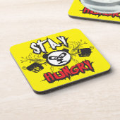 Motivierend Worte - Hunger Bleibe Untersetzer (Linke Seite)