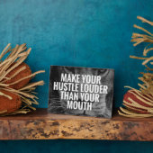 Motivierend Worte - Hustel Fotoplatte (Seite)