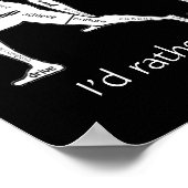 Motivierend Worte, ich würde lieber laufen Poster (Ecke)