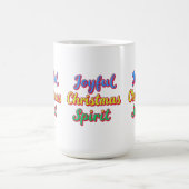 Motivierend Worte "Joyful Christmas Spirit" Kaffeetasse (Mittel)