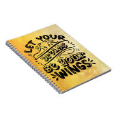 Motivierend Worte Ließ Ihre Träume sind Ihre Wings Notizblock (Rechte Seite)