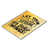 Motivierend Worte Ließ Ihre Träume sind Ihre Wings Notizblock (Linke Seite)