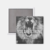 Motivierend Worte - Sie sind stark Magnet (Vorderseite/Rückseite)