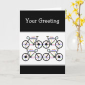 Motivierend Worte zum Bike Bmx Mountain Biking Karte (Gelbe Blume)