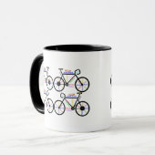 Motivierend Worte zum Bike Bmx Mountain Biking Tasse (Vorderseite Links)