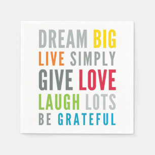 MOTIVIEREND WORTE ZUR LIEBE DURCH moderne Typograf Serviette