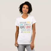 MOTIVIEREND WORTE ZUR LIEBE DURCH moderne Typograf T-Shirt (Vorne ganz)