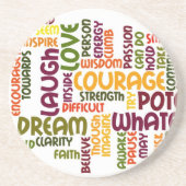 Motivierend Wörter #1 Untersetzer (Vorne)