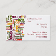 Motivierend Wörter #1, Verabredungskarte