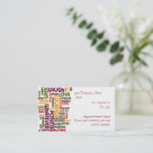 Motivierend Wörter #1, Verabredungskarte Visitenkarte (Stehend Vorderseite)