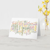 Motivierend Wörter 2 Geburtstagskarte Karte (Gelbe Blume)