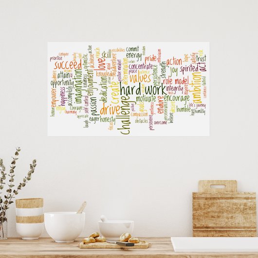 Motivierend Wörter #2 Poster (Küche)