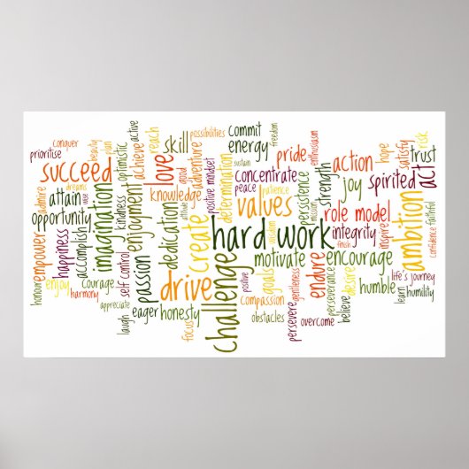 Motivierend Wörter #2 Poster (Vorne)