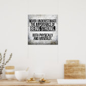 Motivierend Wörter - Ausarbeiten Poster (Küche)