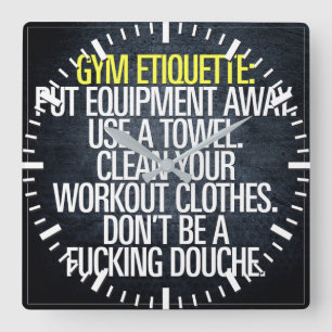 Motivierend Wörter - Ausarbeiten Quadratische Wanduhr