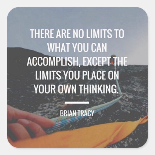 Motivierend Wörter - Ausarbeiten Quadratischer Aufkleber (Vorderseite)