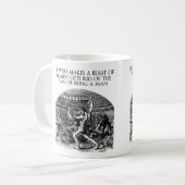 Motivierend Wörter (BEAST) Kaffeetasse (Vorderseite Links)