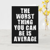 Motivierend Wörter: Durchschnittlich ist das Schli Karte (Gelbe Blume)