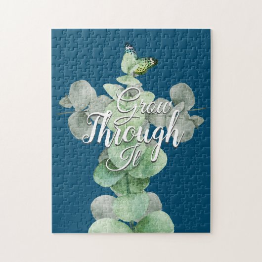 Motivierend Wörter Eukalyptus-Schmetterling Puzzle (Vertikal)