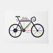 Motivierend Wörter, Fahrrad, Fahrrad, Fahrrad, Fah Fußmatte (Vorderseite)