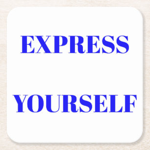 Motivierend Wörter für ein niedliches Design Rechteckiger Pappuntersetzer