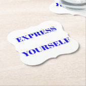 Motivierend Wörter für ein niedliches Design Untersetzer (angewinkelt)