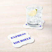 Motivierend Wörter für ein niedliches Design Untersetzer (Vor Ort)