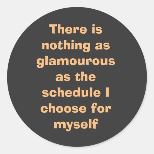 Motivierend Wörter in Beige Runder Aufkleber (Vorderseite)