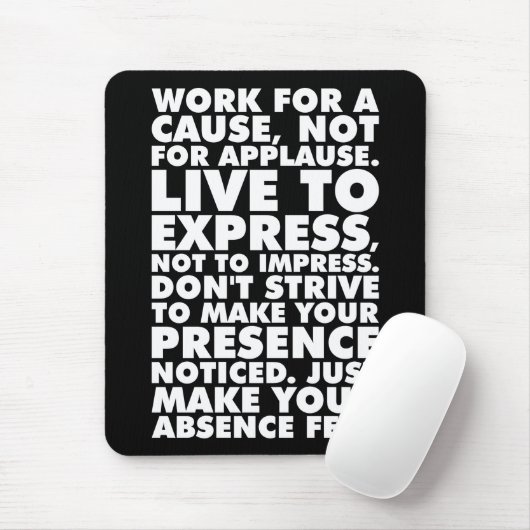 Motivierend Wörter Mousepad (Mit Mouse)