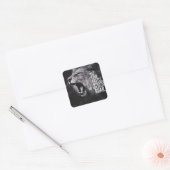 Motivierend Wörter Quadratischer Aufkleber (Umschlag)