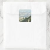 Motivierend Wörter Quadratischer Aufkleber (Tasche)