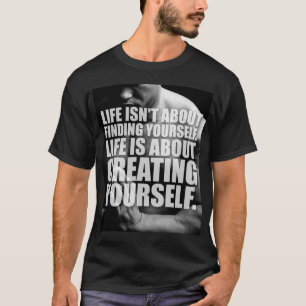 Motivierend Wörter - Schaffen Sie sich selbst T-Shirt