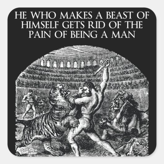 Motivierend Wörter - SCHLIESSEN Quadratischer Aufkleber (Vorderseite)