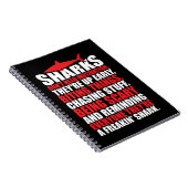 Motivierend Wörter - seien Sie ein Haifisch Notizblock (Rechte Seite)