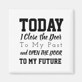 Motivierend Wörter Zitat schwarz und weiß Magnet