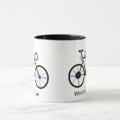Motivierend Wörterbücher, Fahrradbeste Vater Tasse (Zentrum)
