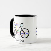 Motivierend Wörterbücher, Fahrradbeste Vater Tasse (Vorderseite Links)