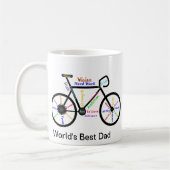 Motivierend Wörterbücher, Fahrradbeste Vater Tasse (Links)